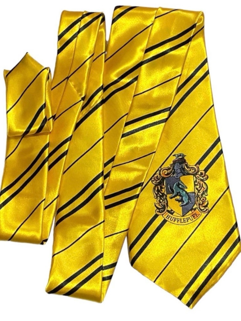 Harry Potter Hufflepuff House Mascot Tie Wizarding Hogwarts Costume Cosplay